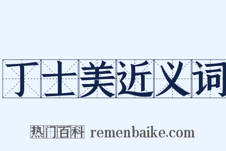 丁士美近义词是什么意思的图片